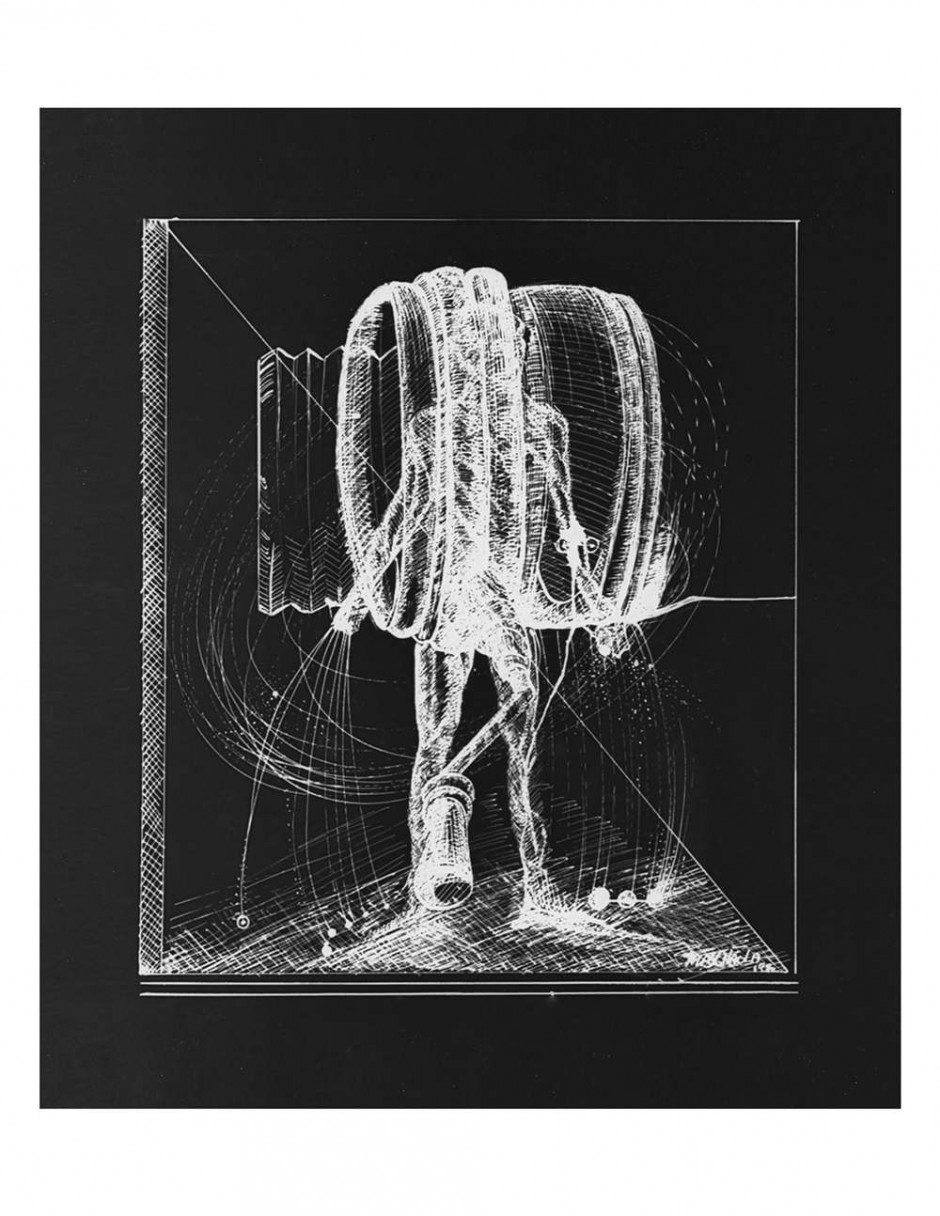 Centrifugal Force I (Neg), 2011 Digital Print on Light Box 28x40.5